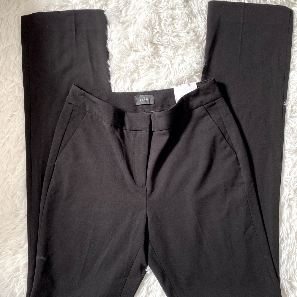 NWT White House Black Market Black Dress Slacks - Picture 2 of 9